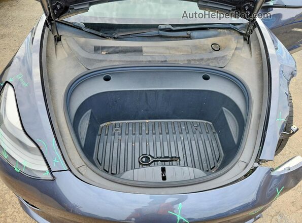 5YJ3E1EA4MF961374 2021 TESLA MODEL Black Widok wnętrza z tyłu