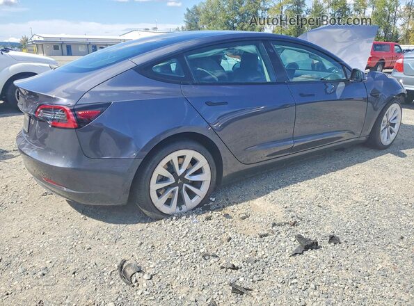 5YJ3E1EA4NF304429 2022 TESLA MODEL Gray Trasero derecho