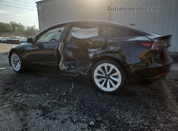 5YJ3E1EA4NF370267 2022 TESLA MODEL Black 