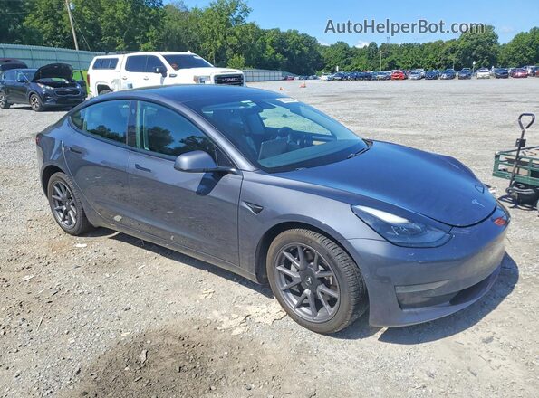 5YJ3E1EA5MF016935 2021 TESLA MODEL Charcoal Delantero derecho
