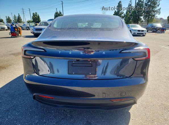 5YJ3E1EA5SF004152 2025 TESLA MODEL Charcoal Вид ззаду