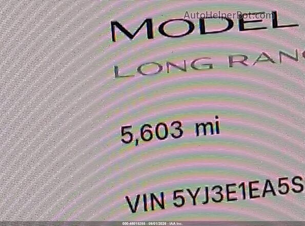 5YJ3E1EA5SF083368 2025 TESLA MODEL 3  