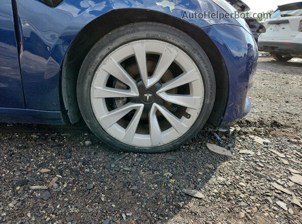 5YJ3E1EA7NF286475 2022 TESLA MODEL Blue 