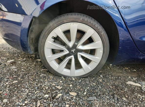 5YJ3E1EA7NF286475 2022 TESLA MODEL Blue 