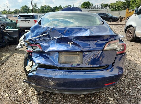 5YJ3E1EA7NF286475 2022 TESLA MODEL Blue Widok wnętrza 360 stopni