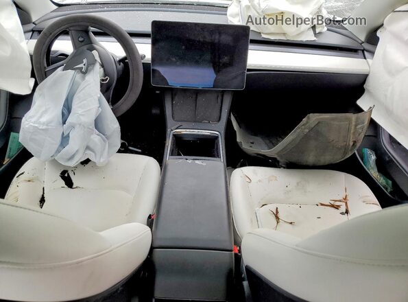 5YJ3E1EA7PF599996 2023 TESLA MODEL Белый Вид панели приборов