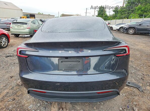 5YJ3E1EA7SF891740 2025 TESLA MODEL Gray Vista trasera