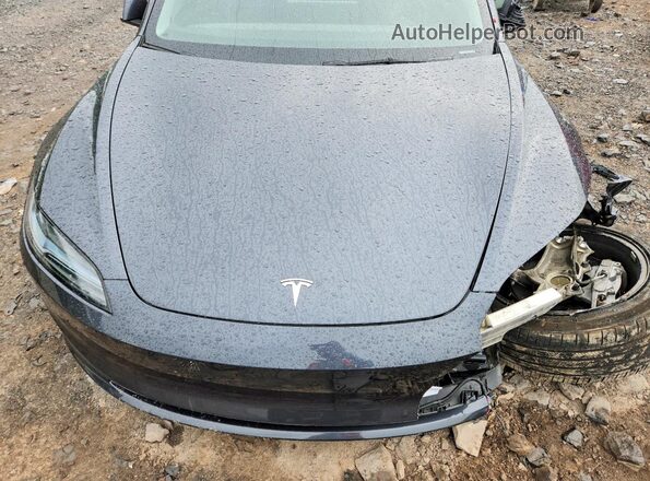 5YJ3E1EA7SF891740 2025 TESLA MODEL Gray Vista interior trasera