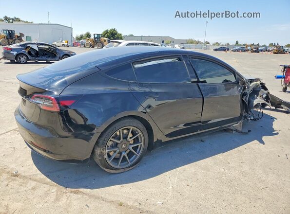 5YJ3E1EA8MF073906 2021 TESLA MODEL Black Tył prawy