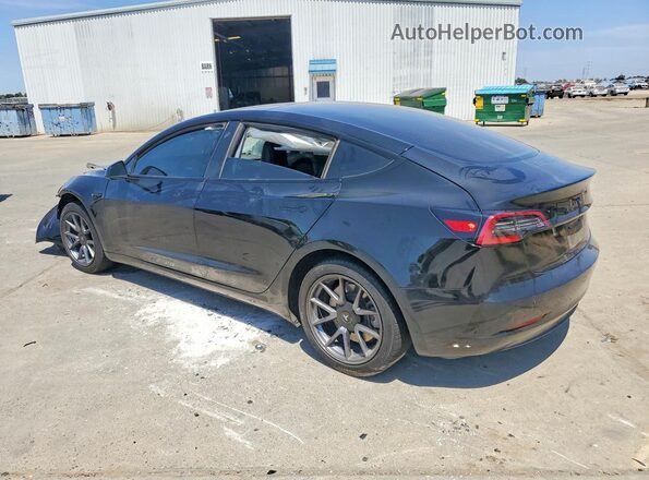 5YJ3E1EA8MF073906 2021 TESLA MODEL Black Tył lewy
