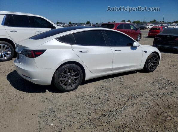 5YJ3E1EA8MF941452 2021 TESLA MODEL Белый Задняя правая четверть