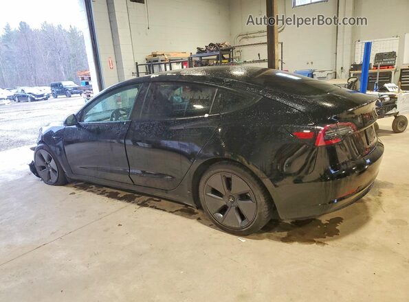 5YJ3E1EA8NF322402 2022 TESLA MODEL Black Հետևի ձախ