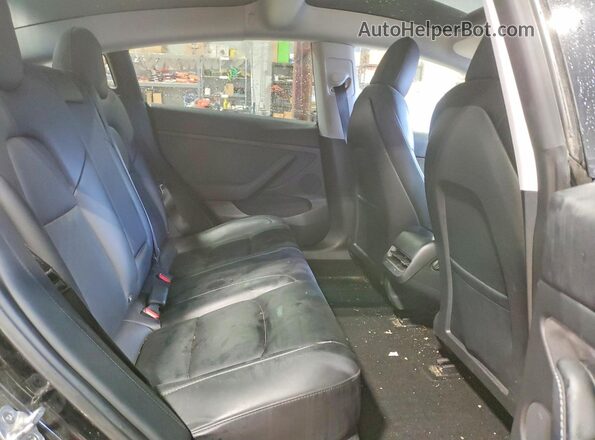 5YJ3E1EA8NF322402 2022 TESLA MODEL Black Հետևի նստատեղերի տեսք