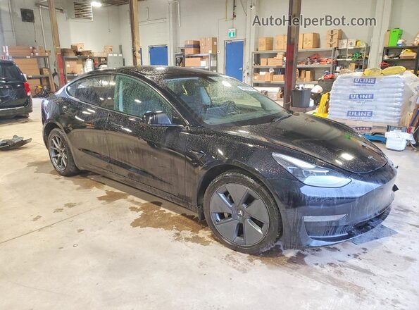 5YJ3E1EA8NF322402 2022 TESLA MODEL Black Առջևի աջ