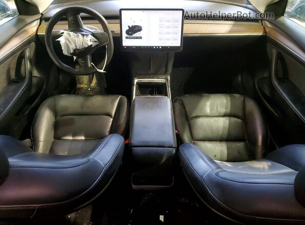 5YJ3E1EA8NF322402 2022 TESLA MODEL Black Առջևի վահանակի տեսք