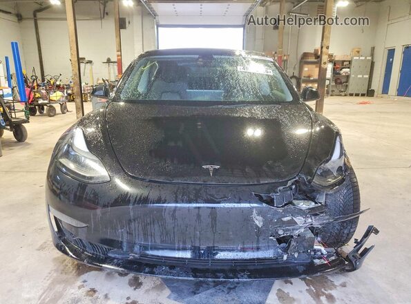 5YJ3E1EA8NF322402 2022 TESLA MODEL Black Դիմացի տեսք