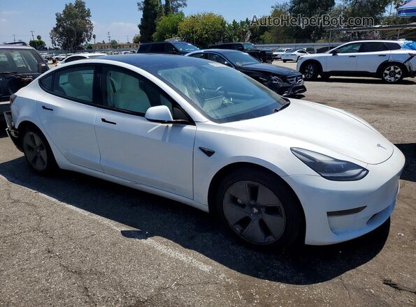 5YJ3E1EA9NF359281 2022 TESLA MODEL White Delantero derecho
