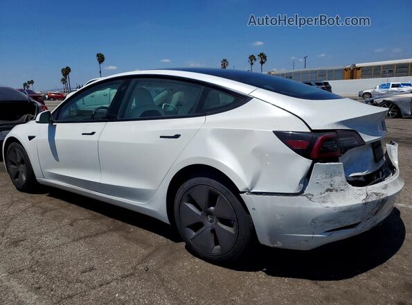 5YJ3E1EA9NF359281 2022 TESLA MODEL White Trasero izquierdo