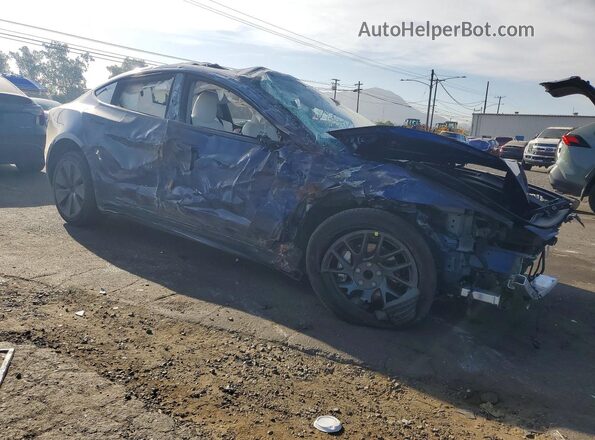 5YJ3E1EAXSF083138 2025 TESLA MODEL Blue Delantero derecho