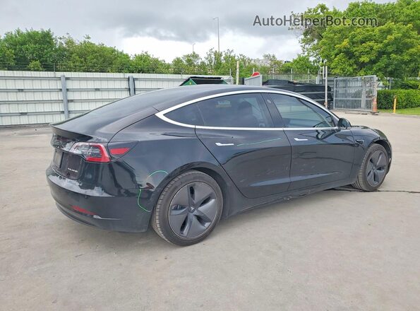 5YJ3E1EB0KF384882 2019 TESLA MODEL Черный Задняя правая четверть