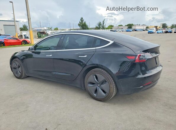 5YJ3E1EB0KF384882 2019 TESLA MODEL Черный Задняя левая четверть
