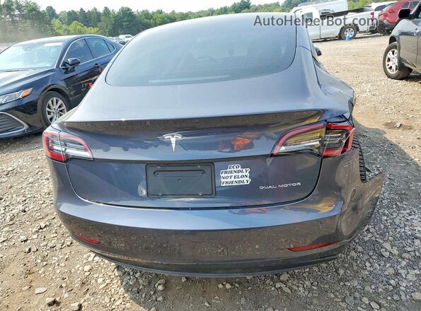 5YJ3E1EB0MF086643 2021 TESLA MODEL Charcoal Вид ззаду