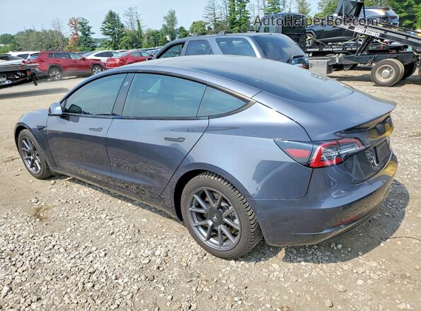 5YJ3E1EB0MF086643 2021 TESLA MODEL Charcoal Задня ліва чверть