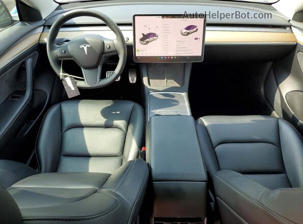 5YJ3E1EB0MF086643 2021 TESLA MODEL Charcoal Вид панелі приладів
