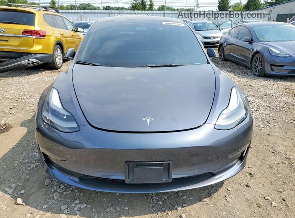 5YJ3E1EB0MF086643 2021 TESLA MODEL Charcoal Вид спереду