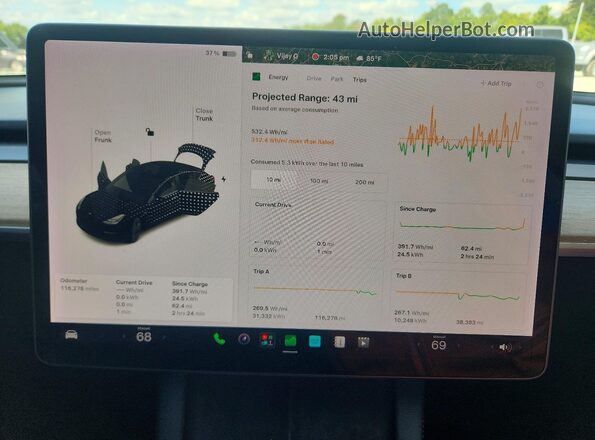 5YJ3E1EB0MF923651 2021 TESLA MODEL White Вид щитка приладів