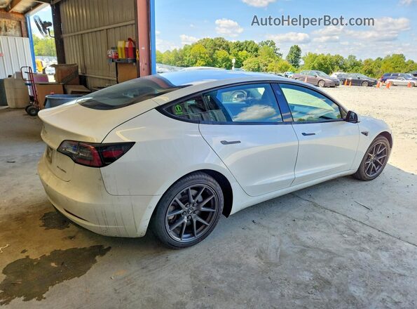 5YJ3E1EB0MF923651 2021 TESLA MODEL White Задня права чверть