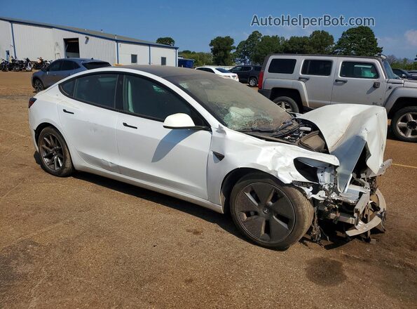 5YJ3E1EB0MF980030 2021 TESLA MODEL White Przód prawy