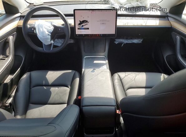 5YJ3E1EB0MF980030 2021 TESLA MODEL White Widok deski rozdzielczej