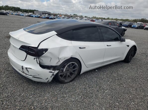 5YJ3E1EB0NF105838 2022 TESLA MODEL White Rear right