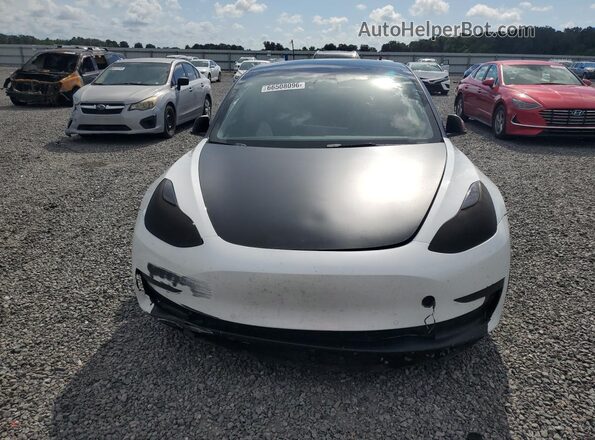 5YJ3E1EB0NF105838 2022 TESLA MODEL White Front view