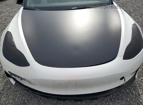 5YJ3E1EB0NF105838 2022 TESLA MODEL White Rear interior view