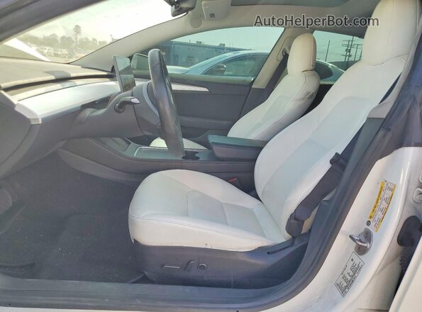 5YJ3E1EB0NF134191 2022 TESLA MODEL White Սալոնի դիմացի տեսք