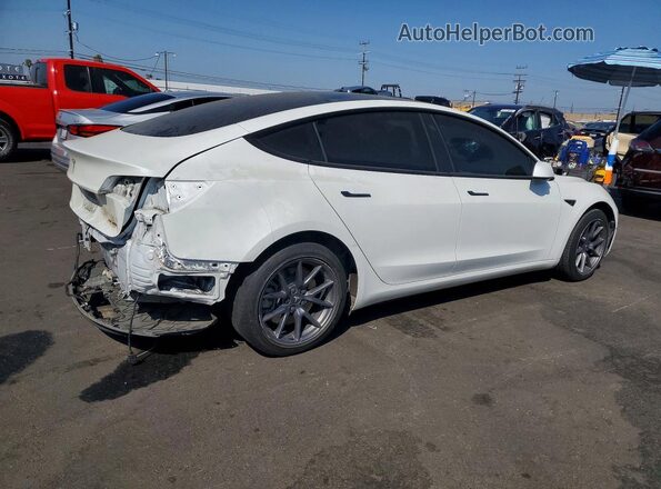 5YJ3E1EB0NF134191 2022 TESLA MODEL White Հետևի աջ