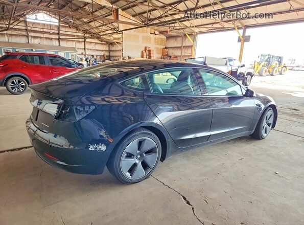 5YJ3E1EB0NF267047 2022 TESLA MODEL Black Tył prawy