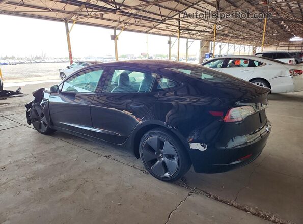 5YJ3E1EB0NF267047 2022 TESLA MODEL Black Tył lewy