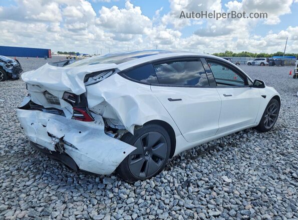 5YJ3E1EB0NF267758 2022 TESLA MODEL White Հետևի աջ