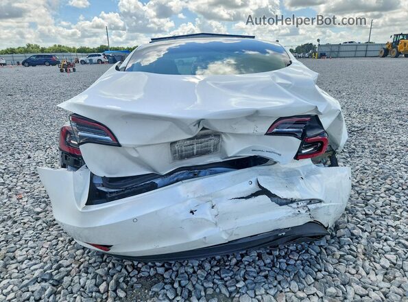 5YJ3E1EB0NF267758 2022 TESLA MODEL White Հետևի տեսք