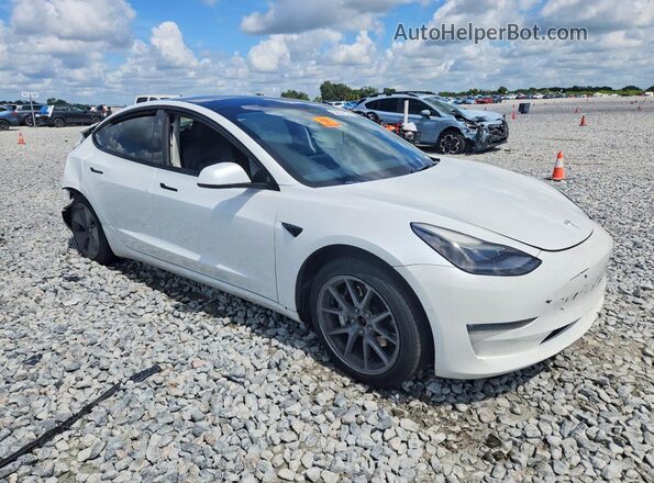 5YJ3E1EB0NF267758 2022 TESLA MODEL White Առջևի աջ