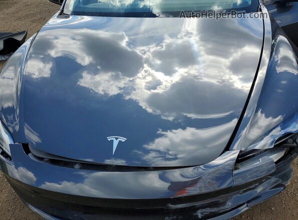 5YJ3E1EB0RF736725 2024 TESLA MODEL Gray Rear interior view