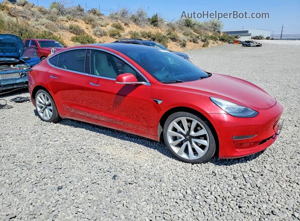 5YJ3E1EB1JF100805 2018 TESLA MODEL Red წინა მარჯვენა