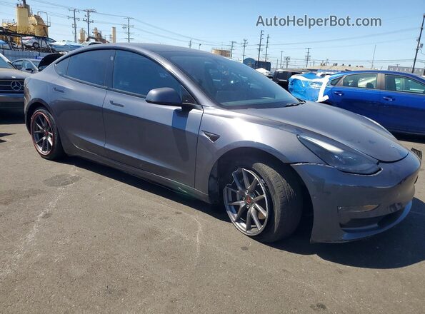 5YJ3E1EB1MF055272 2021 TESLA MODEL Charcoal Przód prawy