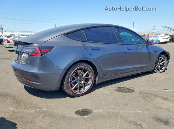 5YJ3E1EB1MF055272 2021 TESLA MODEL Charcoal Tył prawy