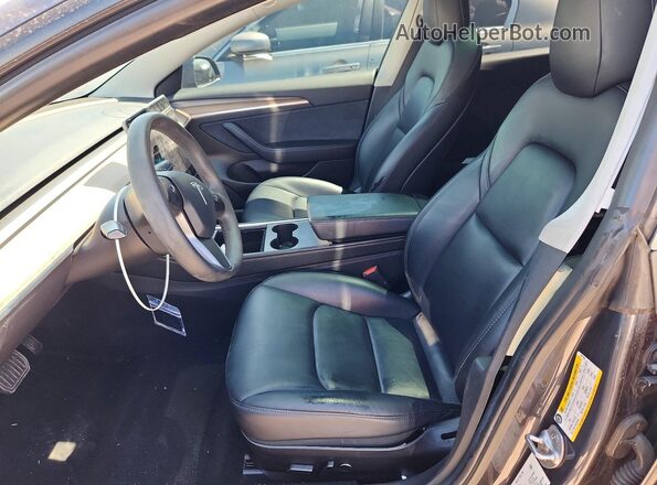 5YJ3E1EB1MF067454 2021 TESLA MODEL Gray წინა სალონის ხედი