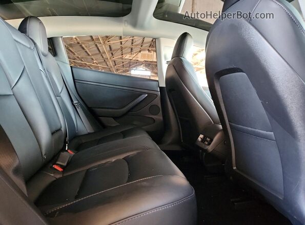 5YJ3E1EB1MF067454 2021 TESLA MODEL Gray უკანა სავარძლების ხედი