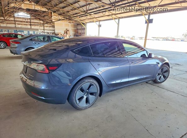 5YJ3E1EB1MF067454 2021 TESLA MODEL Gray უკანა მარჯვენა